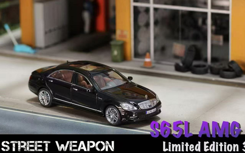 SW 1:64 Mercedes-Benz AMG S65L (W221) modello pressofuso metallo auto - Foto 5 di 7