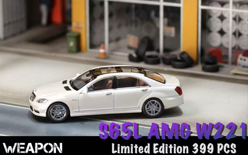 SW 1:64 Mercedes-Benz AMG S65L (W221) modello pressofuso metallo auto - Foto 6 di 7
