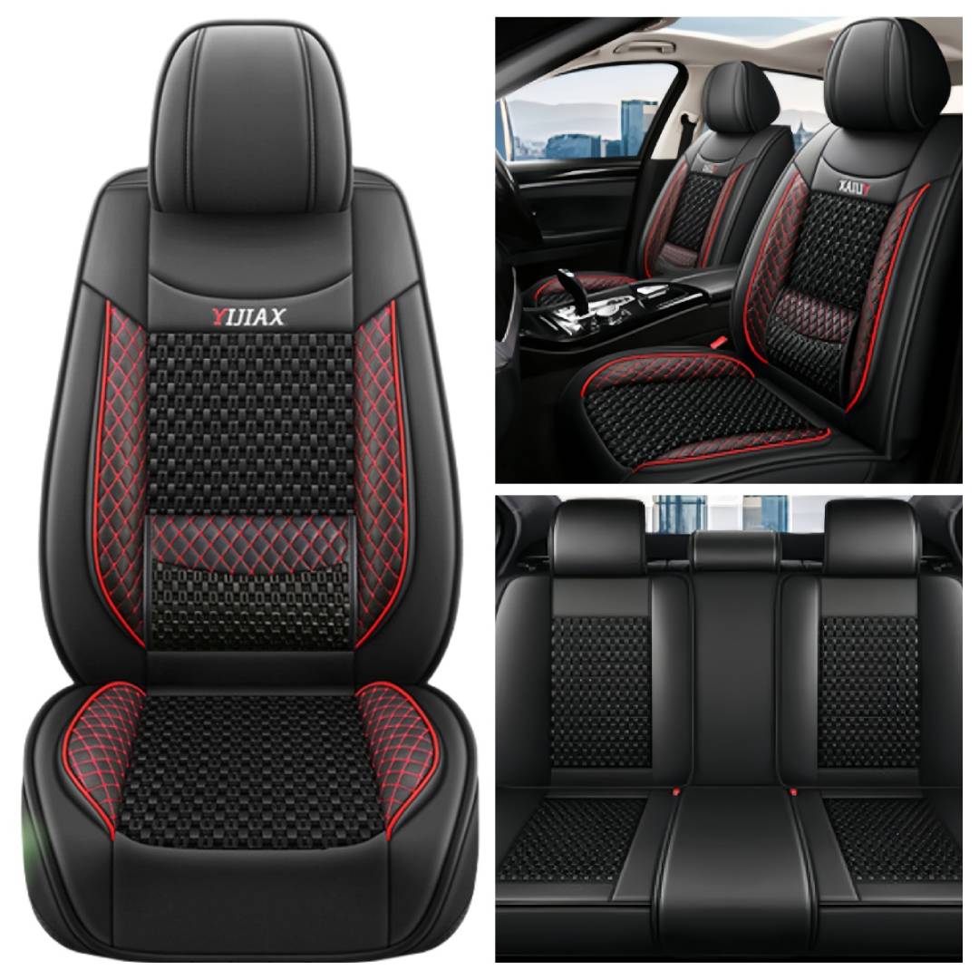 5-Seater Car Seat Cover Pu Leather,For Peugeot 208 2008 308 3008 308GT 508 5008 - Picture 20 of 23