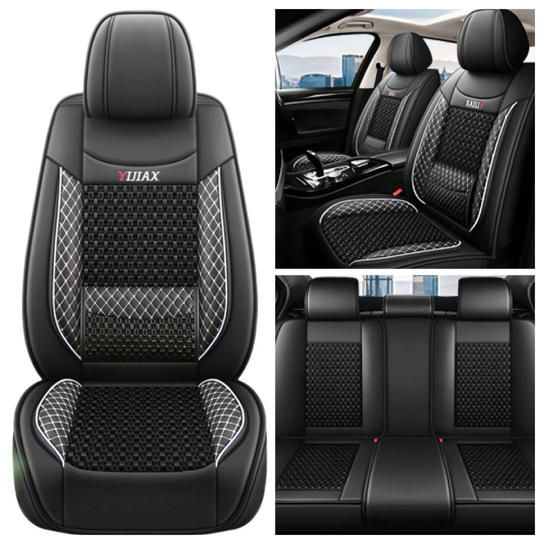 5-Seater Car Seat Cover Pu Leather,For Peugeot 208 2008 308 3008 308GT 508 5008 - Picture 22 of 23