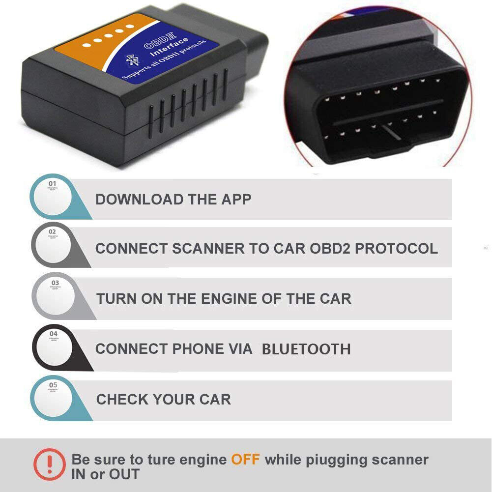 OBD2 ELM327 BluetoothWIFI Profi Diagnosegerät für PKW LKW Auto Tester Scanner