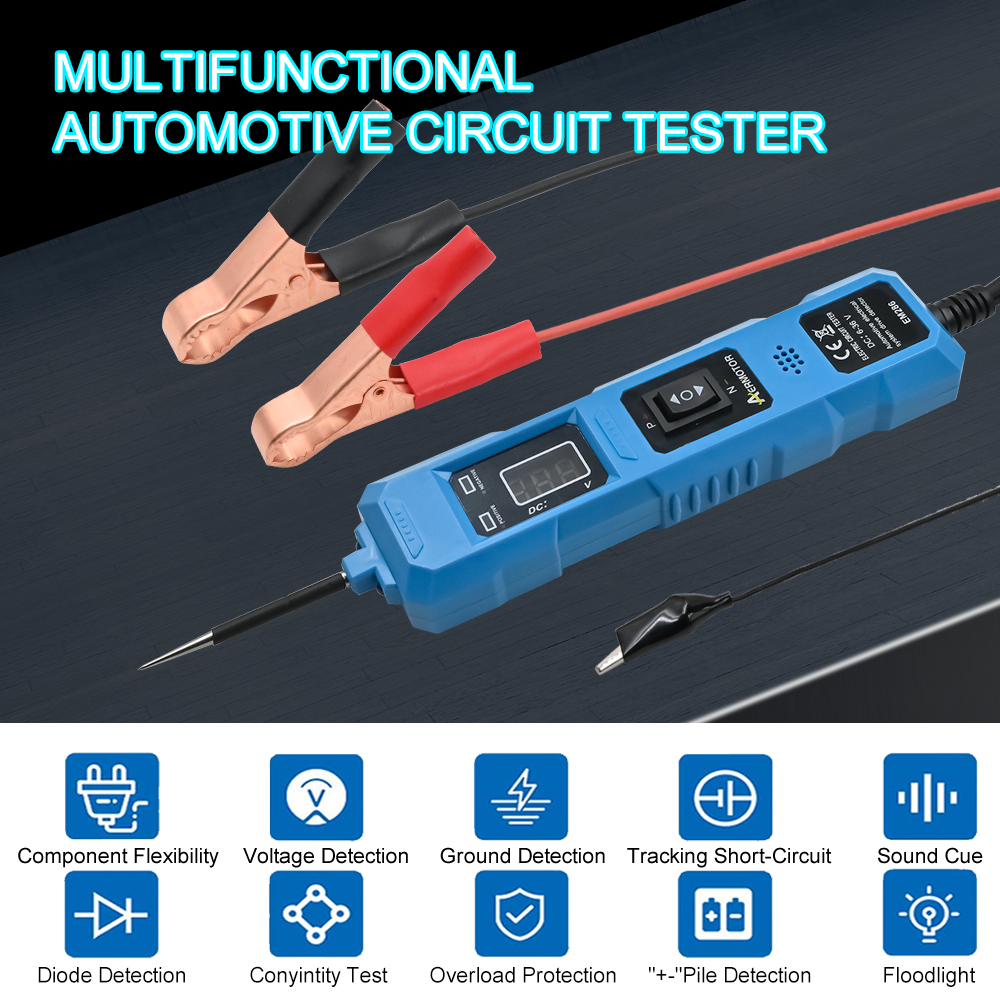 6-48V Digital Automotive Car Power Circuit Electrical Tester Probe Test w/ Light - Picture 6 of 23