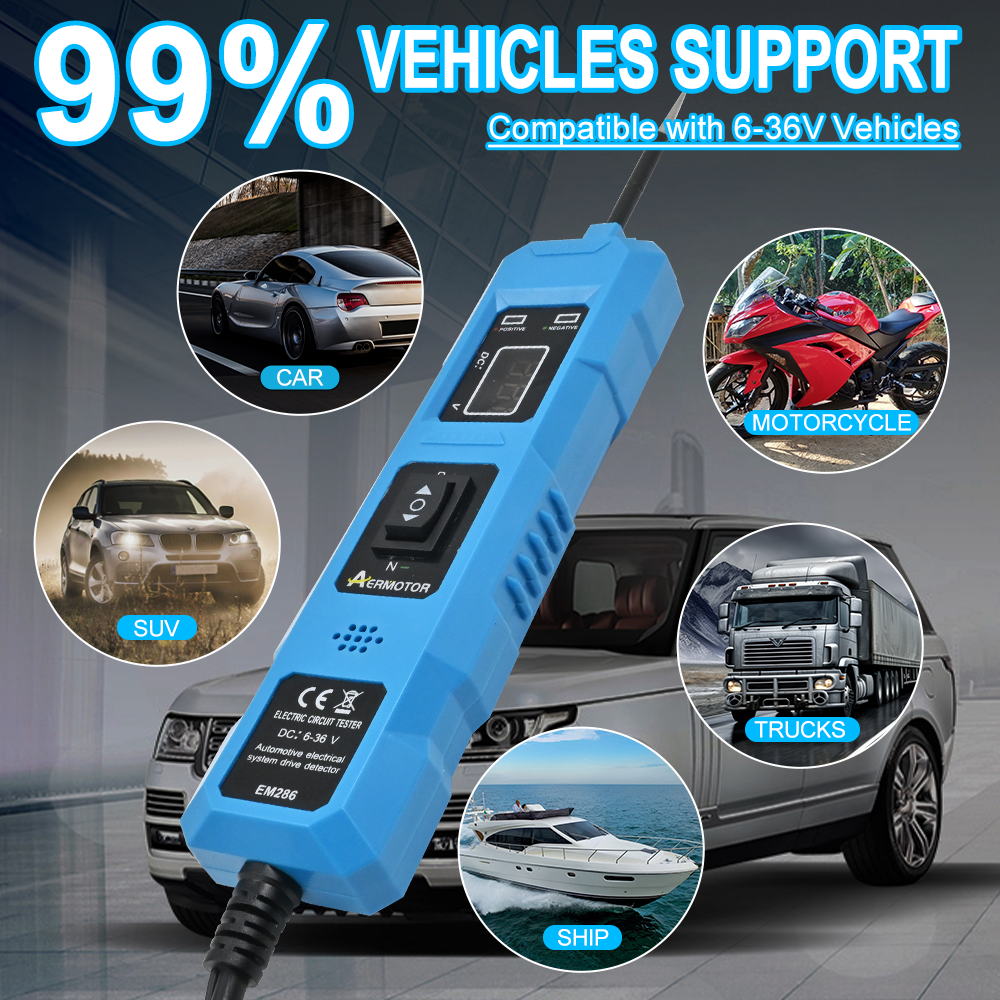 6-48V Digital Automotive Car Power Circuit Electrical Tester Probe Test w/ Light - Picture 8 of 23