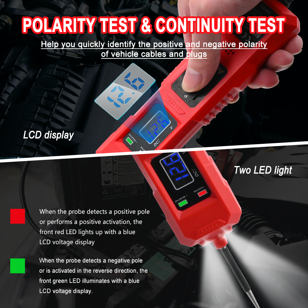 6-48V Digital Automotive Car Power Circuit Electrical Tester Probe Test w/ Light - Picture 20 of 23