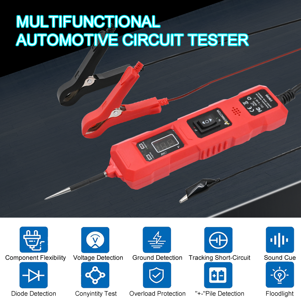 6-48V Digital Automotive Car Power Circuit Electrical Tester Probe Test w/ Light - Picture 19 of 23