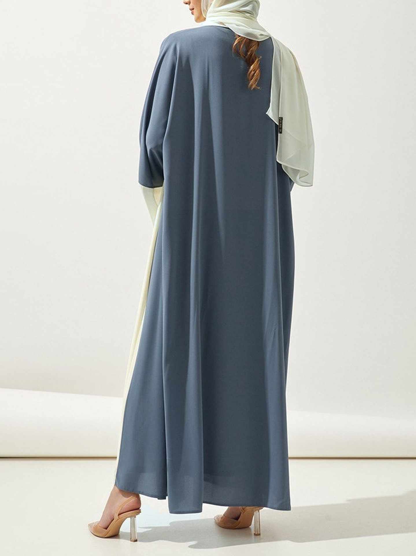 Arabische Burka muslimische Frauen Strickjacke islamische Abaya Damenkleid lockeres Kleid Robe - Bild 11 von 20