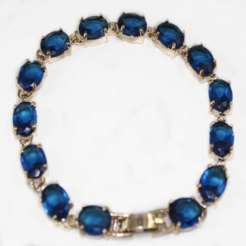 Valentine's Day Gift Fashion Crystal Opal 18K Gold Plated Bracelet Party Jewelry - Picture 21 of 56