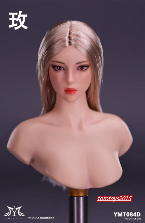 Scultura testa ragazza asiatica YMTOYS 1:6 YMT084 per corpo bambola donna PH TBL 12 - Foto 17 di 17