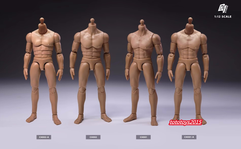 CH CH001 CH002 1/12 Figura muscolare super flessibile giunto adatta al corpo 6''' Giocattolo testa maschio - Foto 26 di 28