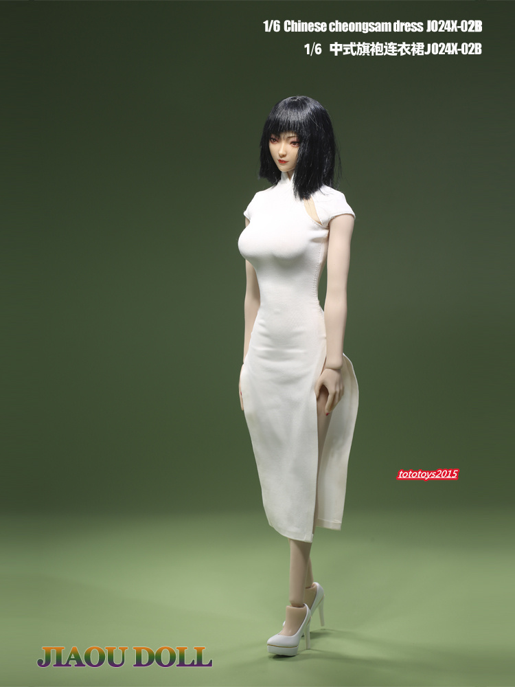 1:6 Cheongsam Dress Skirt Clothes For 12" Female PH TBL Figure Body Doll Toy - Picture 7 of 15
