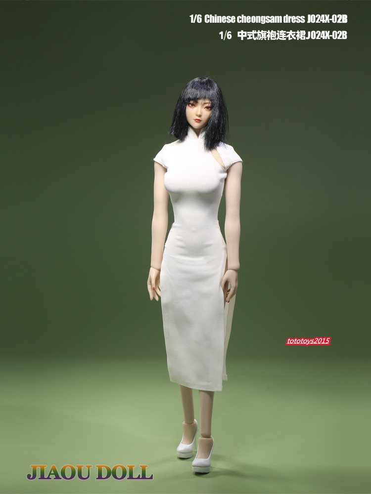 1:6 Cheongsam Dress Skirt Clothes For 12" Female PH TBL Figure Body Doll Toy - Picture 8 of 15