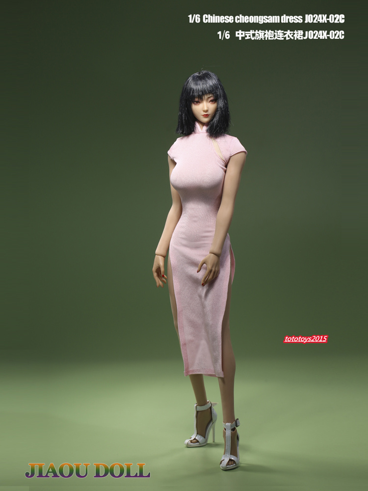 1:6 Cheongsam Dress Skirt Clothes For 12" Female PH TBL Figure Body Doll Toy - Picture 10 of 15