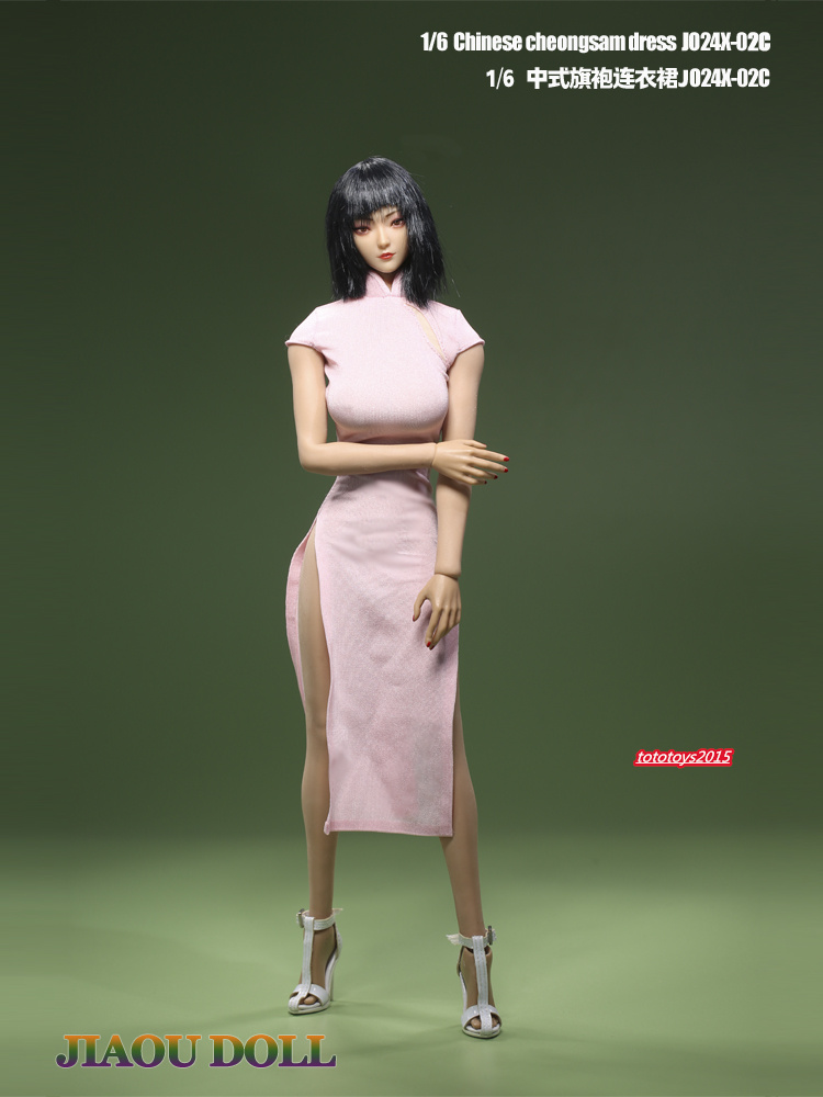 1:6 Cheongsam Dress Skirt Clothes For 12" Female PH TBL Figure Body Doll Toy - Picture 9 of 15