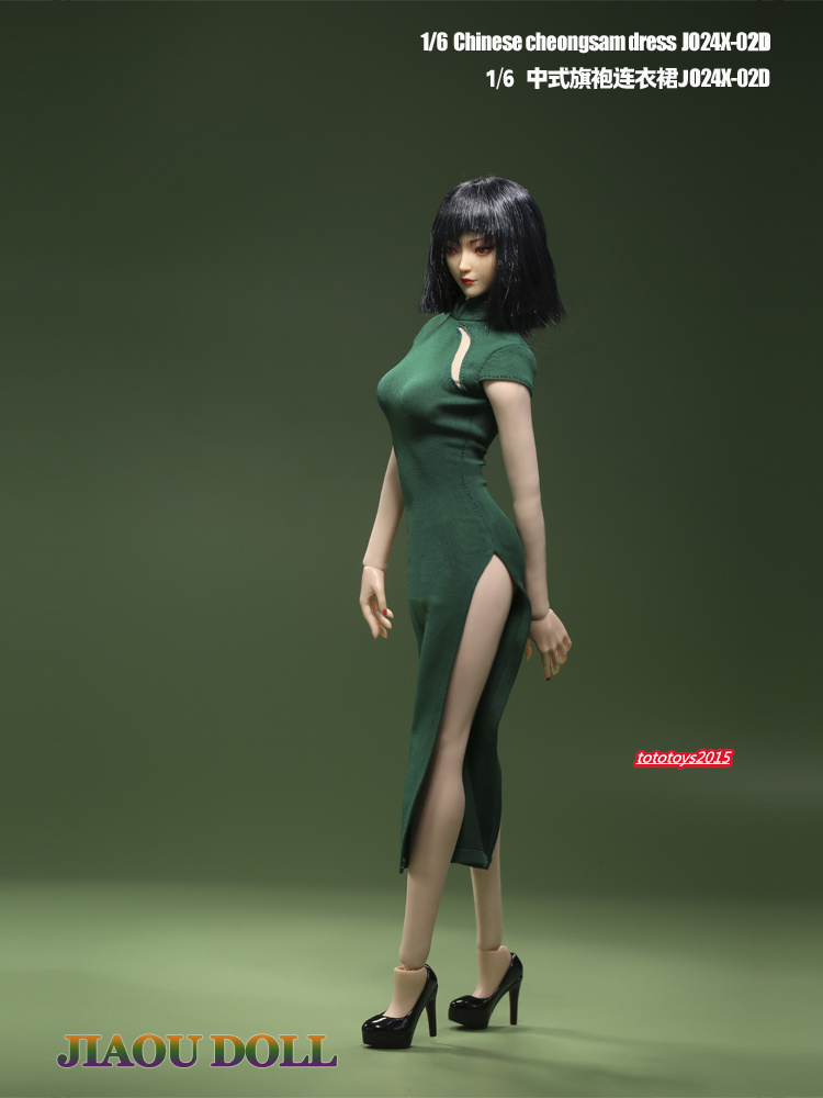 1:6 Cheongsam Dress Skirt Clothes For 12" Female PH TBL Figure Body Doll Toy - Picture 13 of 15