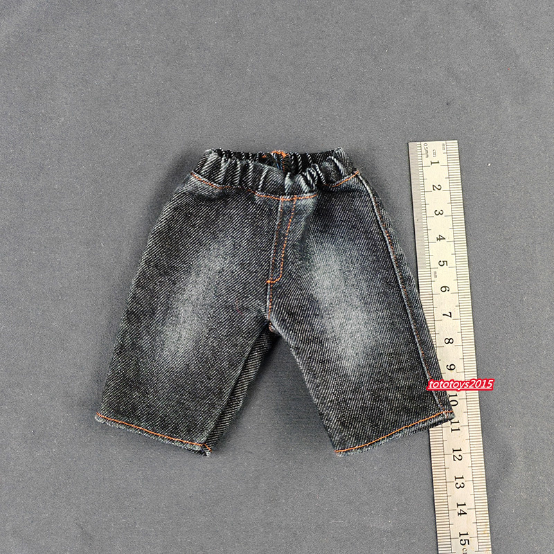 A+1:6 Denim shorts Pants Trousers Clothes Model For 12" Male Action Figure Body - Picture 17 of 22