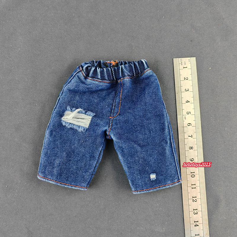 A+1:6 Denim shorts Pants Trousers Clothes Model For 12" Male Action Figure Body - Picture 20 of 22
