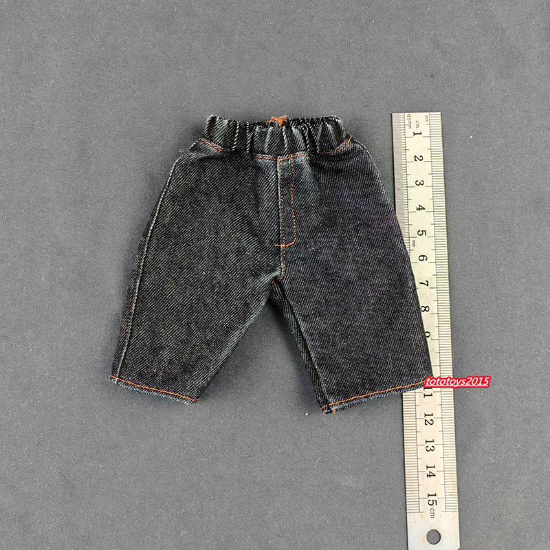 A+1:6 Denim shorts Pants Trousers Clothes Model For 12" Male Action Figure Body - Picture 21 of 22