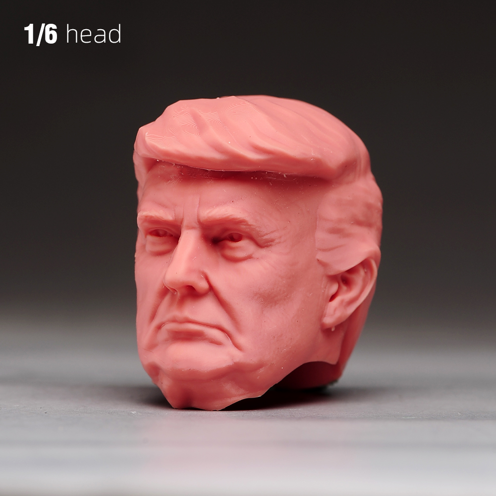 1/6 1/12 1/18 Display Stand Donald Trump President Head Bust For 12'' Male Body