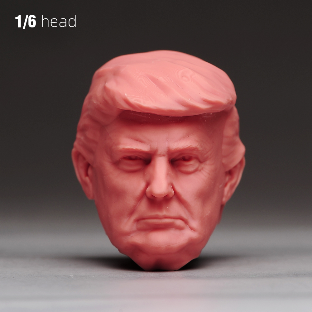 1/6 1/12 1/18 Display Stand Donald Trump President Head Bust For 12'' Male Body