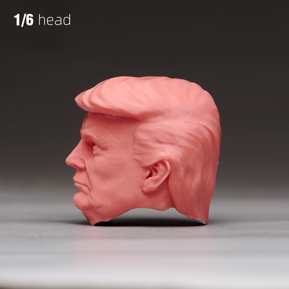 1/6 1/12 1/18 Display Stand Donald Trump President Head Bust For 12'' Male Body