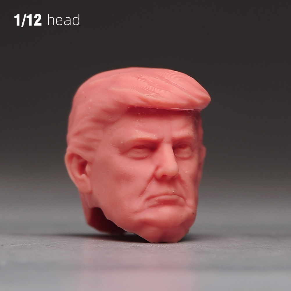 1/6 1/12 1/18 Display Stand Donald Trump President Head Bust For 12'' Male Body