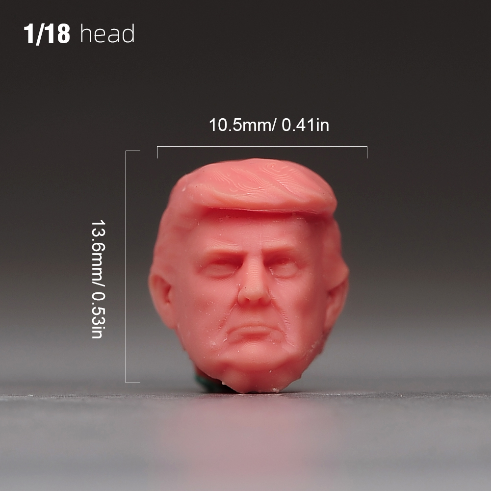 1/6 1/12 1/18 Display Stand Donald Trump President Head Bust For 12'' Male Body