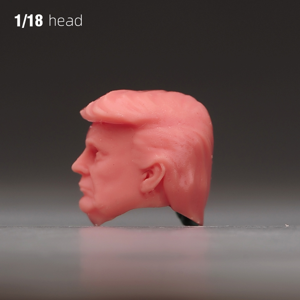 1/6 1/12 1/18 Display Stand Donald Trump President Head Bust For 12'' Male Body