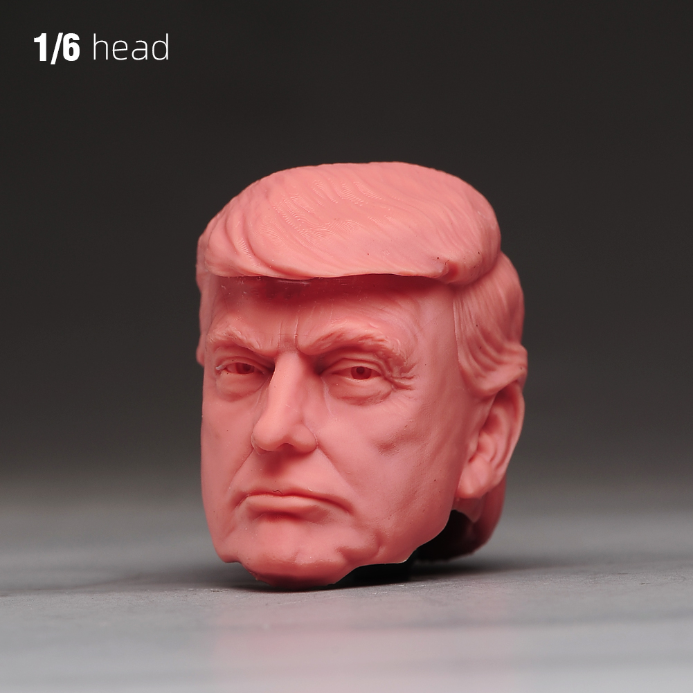 1/6 1/12 1/18 Display Stand Donald Trump President Head Bust For 12'' Male Body