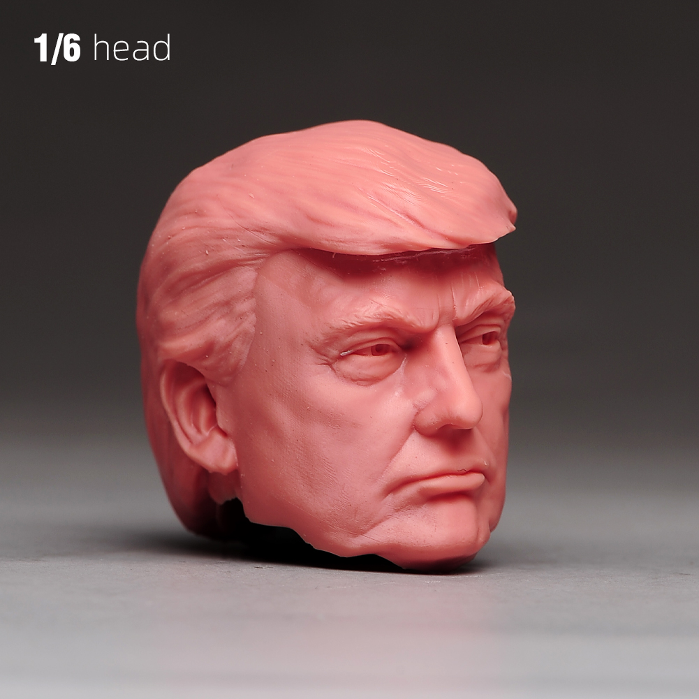 1/6 1/12 1/18 Display Stand Donald Trump President Head Bust For 12'' Male Body