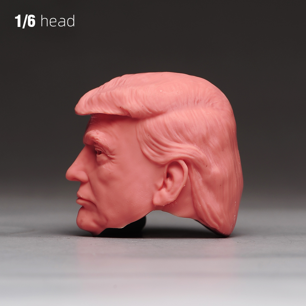 1/6 1/12 1/18 Display Stand Donald Trump President Head Bust For 12'' Male Body