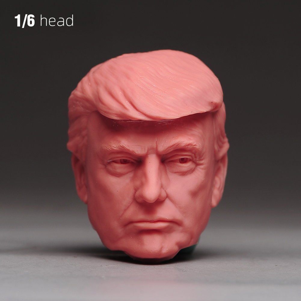 1/6 1/12 1/18 Display Stand Donald Trump President Head Bust For 12'' Male Body