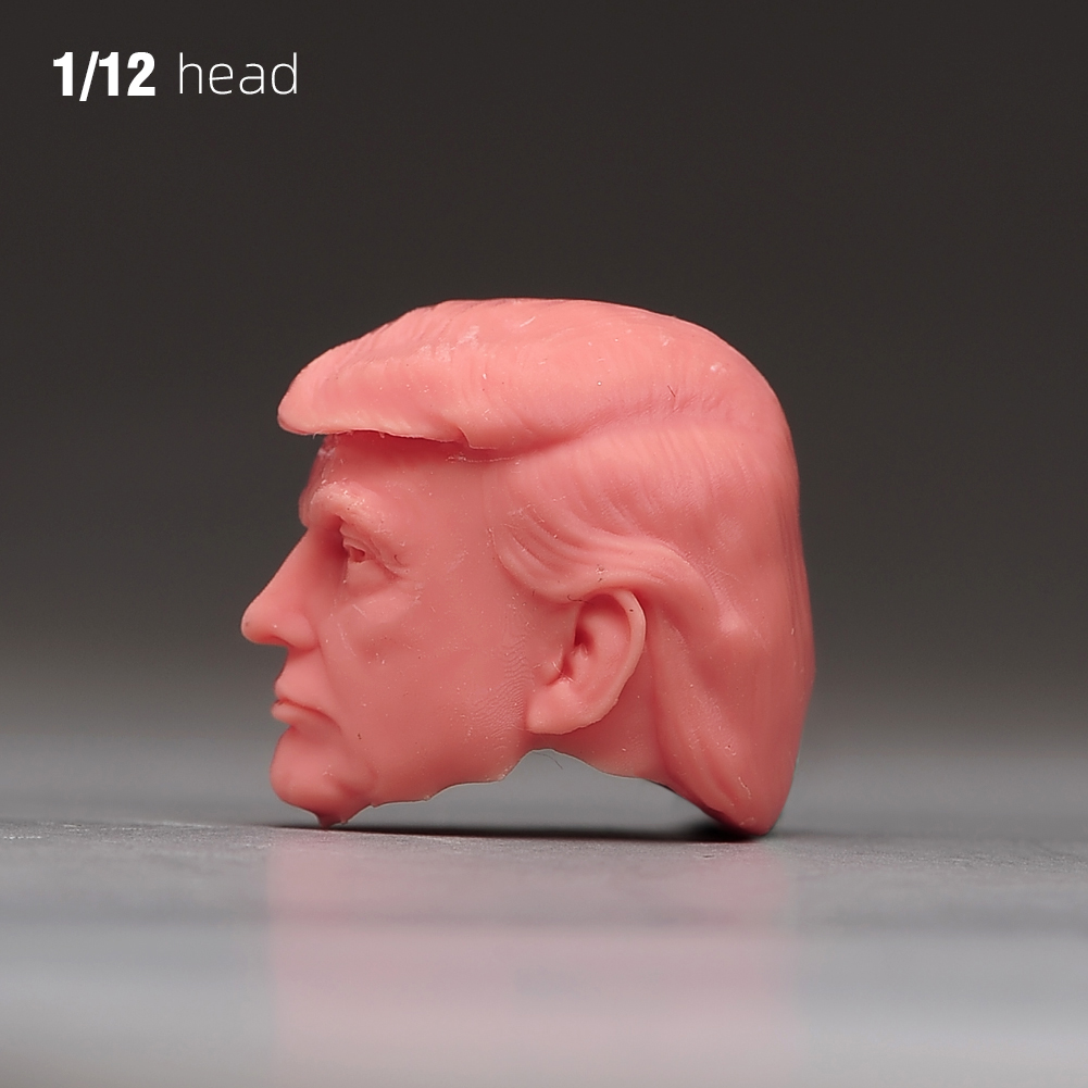 1/6 1/12 1/18 Display Stand Donald Trump President Head Bust For 12'' Male Body