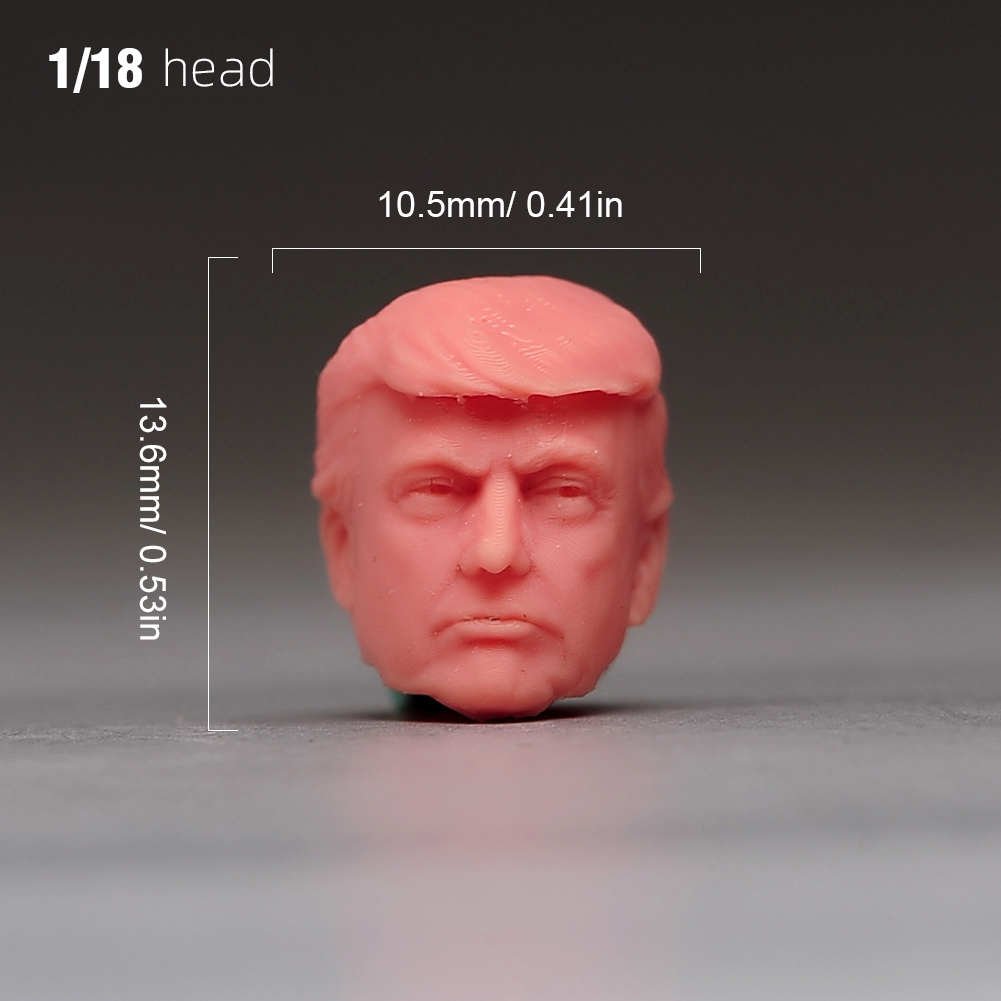 1/6 1/12 1/18 Display Stand Donald Trump President Head Bust For 12'' Male Body