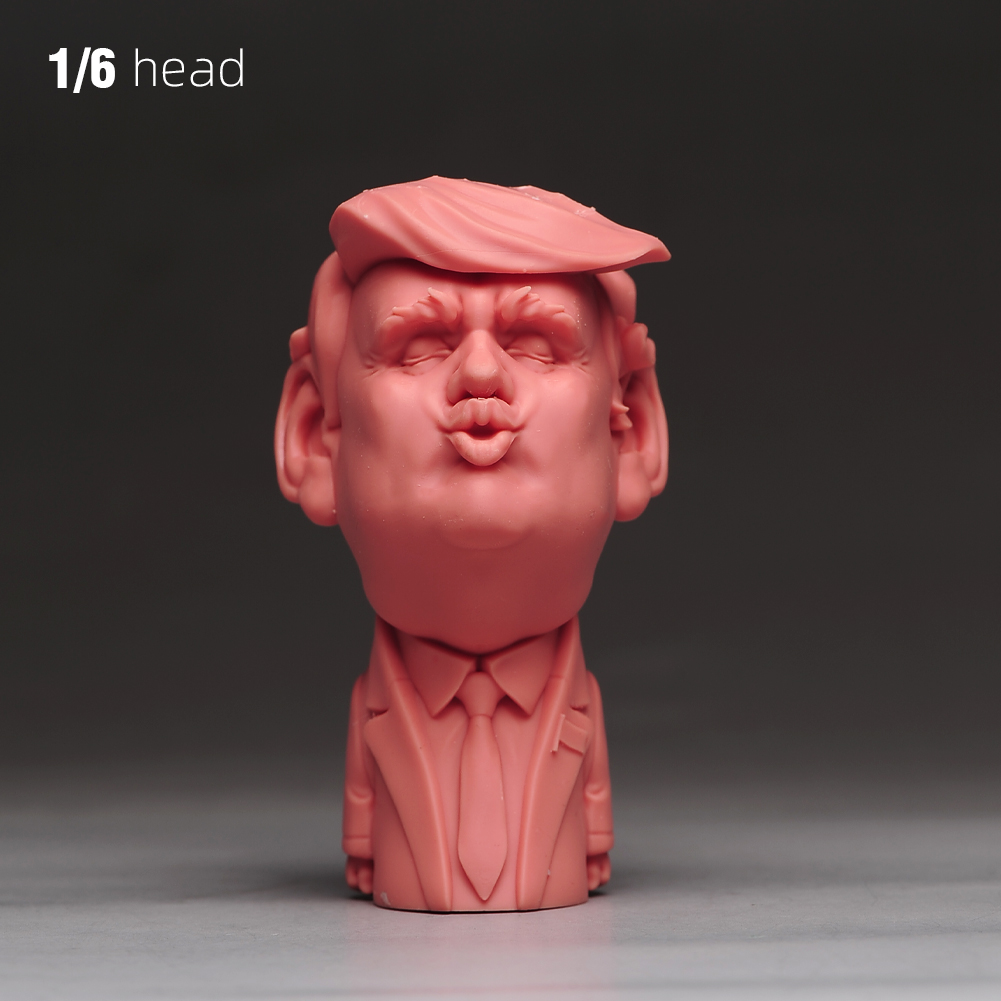 1/6 1/12 1/18 Display Stand Donald Trump President Head Bust For 12'' Male Body