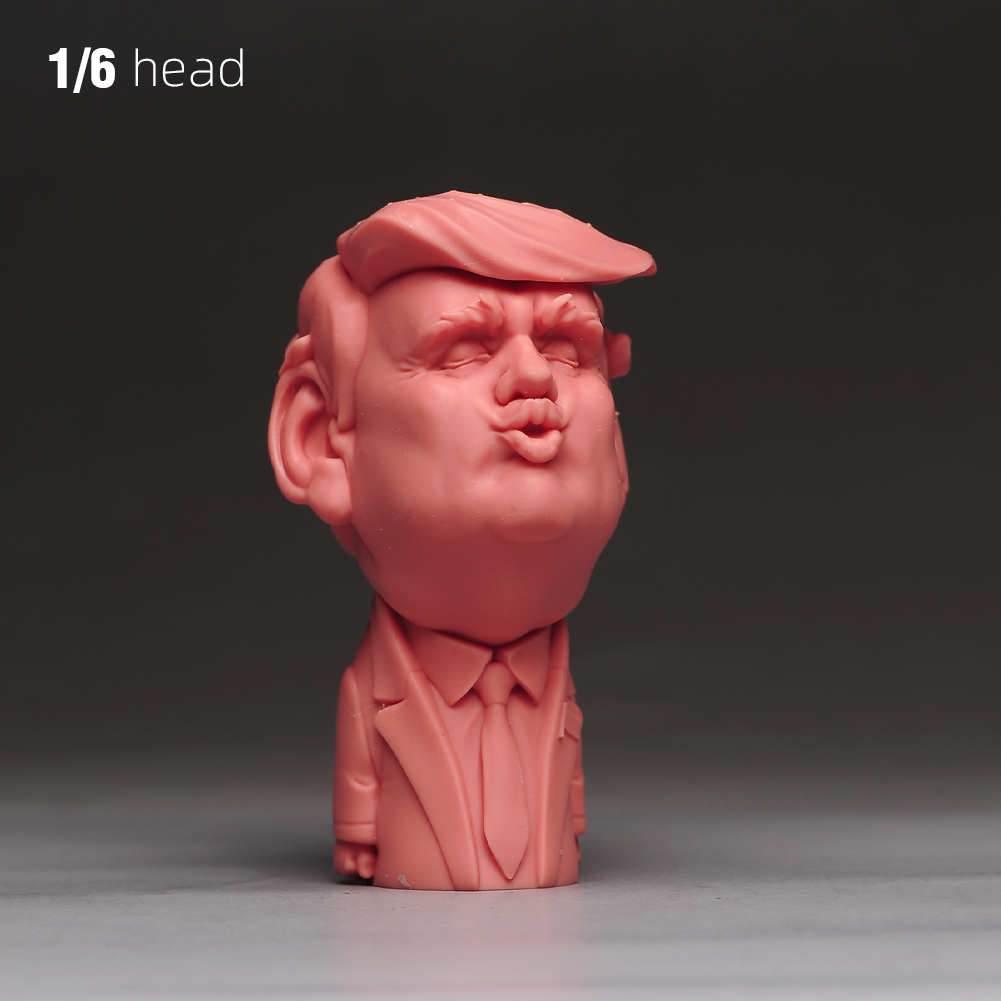 1/6 1/12 1/18 Display Stand Donald Trump President Head Bust For 12'' Male Body