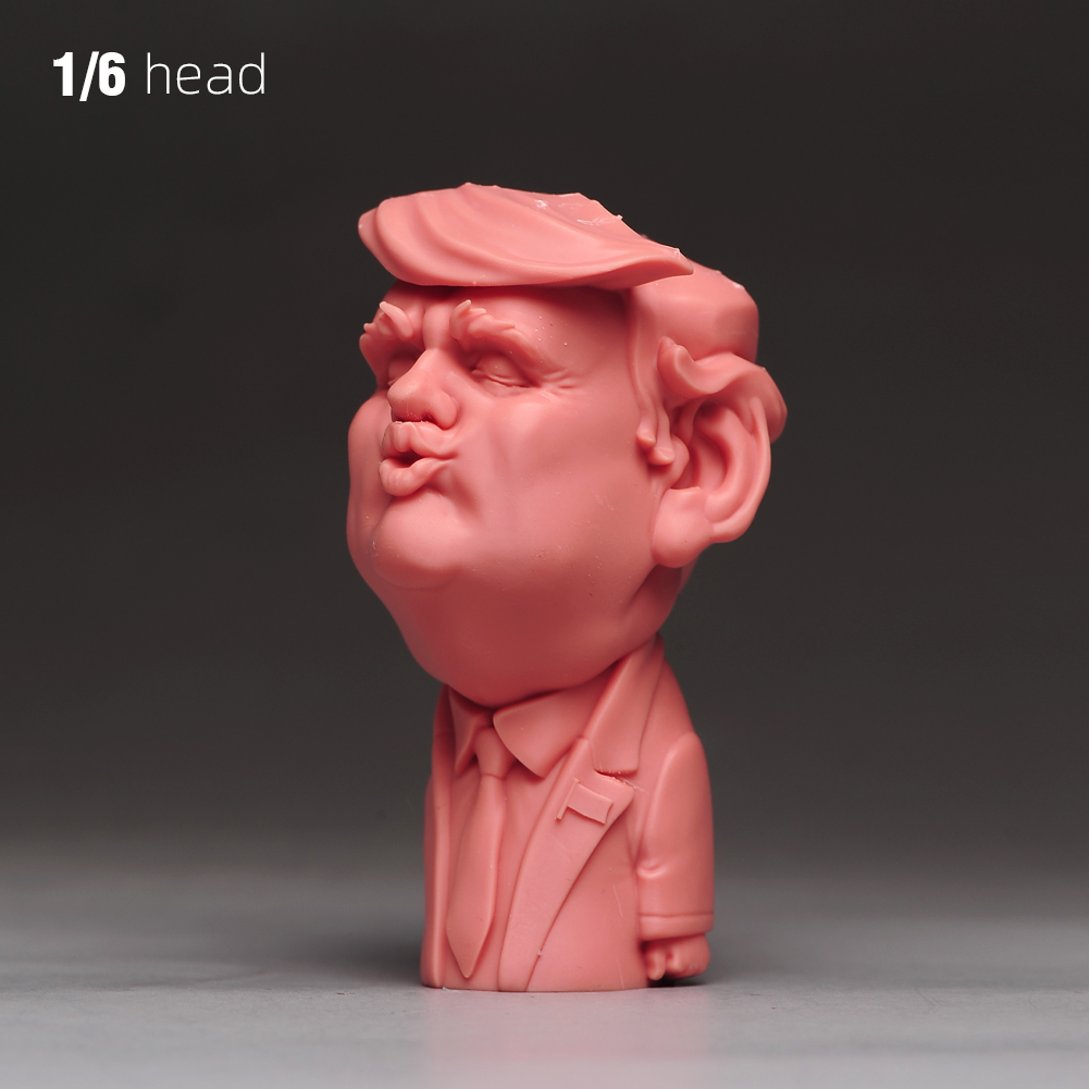 1/6 1/12 1/18 Display Stand Donald Trump President Head Bust For 12'' Male Body