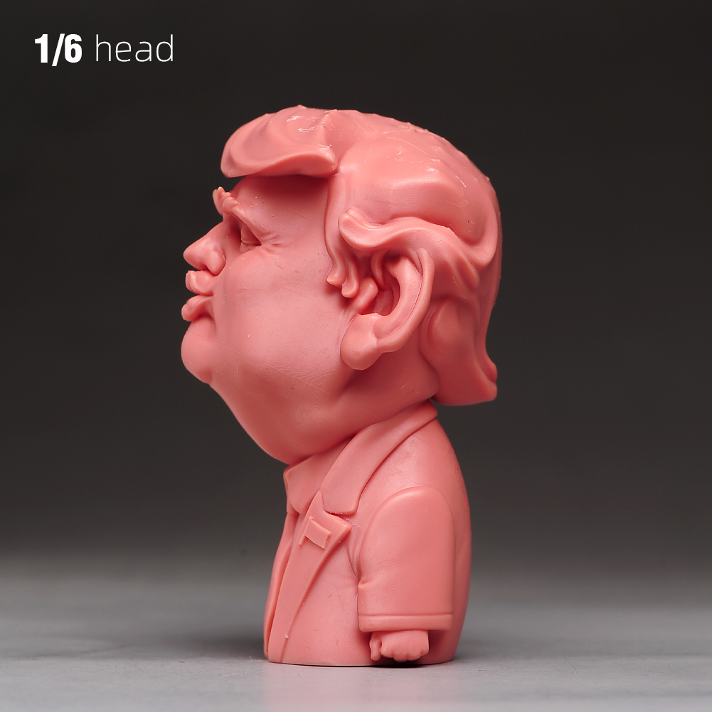 1/6 1/12 1/18 Display Stand Donald Trump President Head Bust For 12'' Male Body