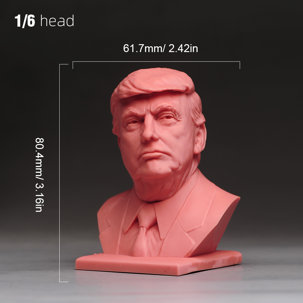 1/6 1/12 1/18 Display Stand Donald Trump President Head Bust For 12'' Male Body