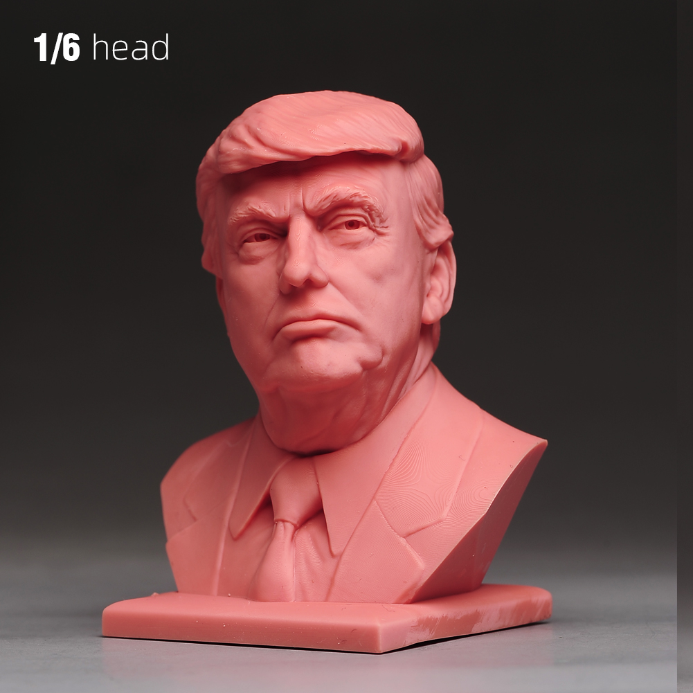 1/6 1/12 1/18 Display Stand Donald Trump President Head Bust For 12'' Male Body