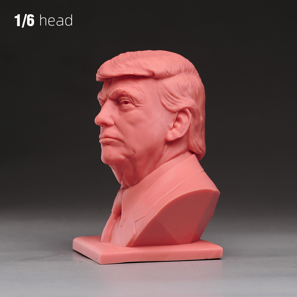 1/6 1/12 1/18 Display Stand Donald Trump President Head Bust For 12'' Male Body