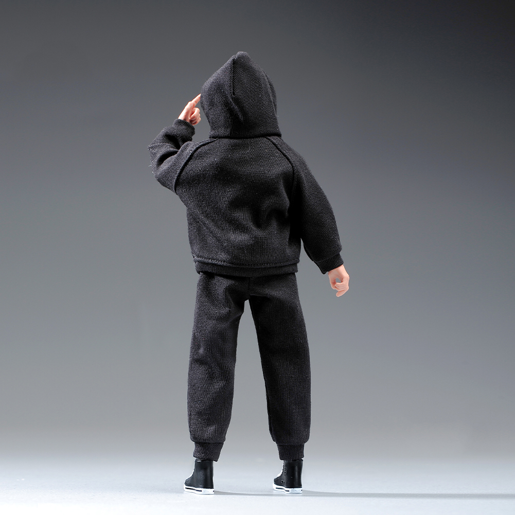 1/12 Hooded Sweater Top & Pants Trousers Model Fit 6'' Male Action Figure Body