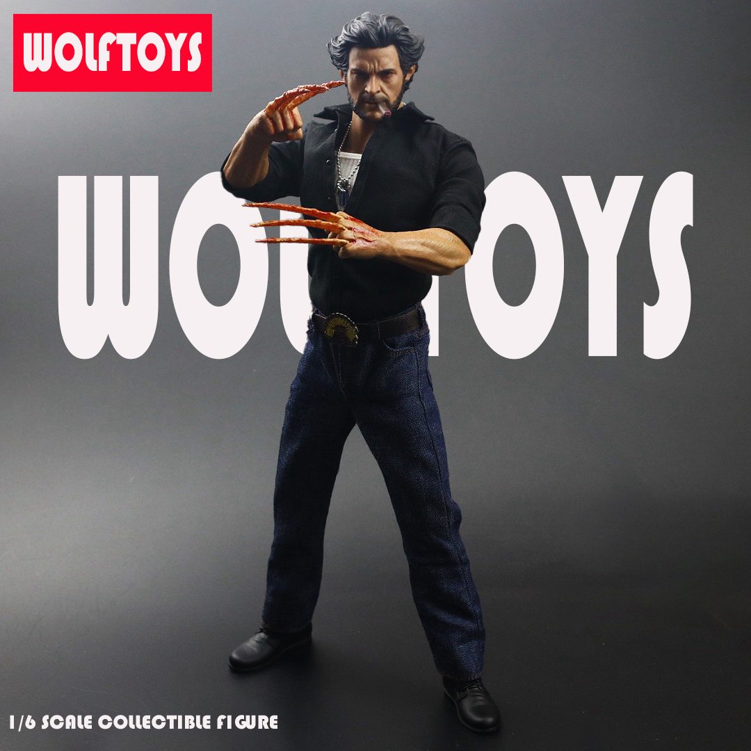 1:6 Wolverine Logan Wolfskralle Kleidung Set Head Fit 12" AT012 AT017 männlicher Körper - Bild 25 von 38