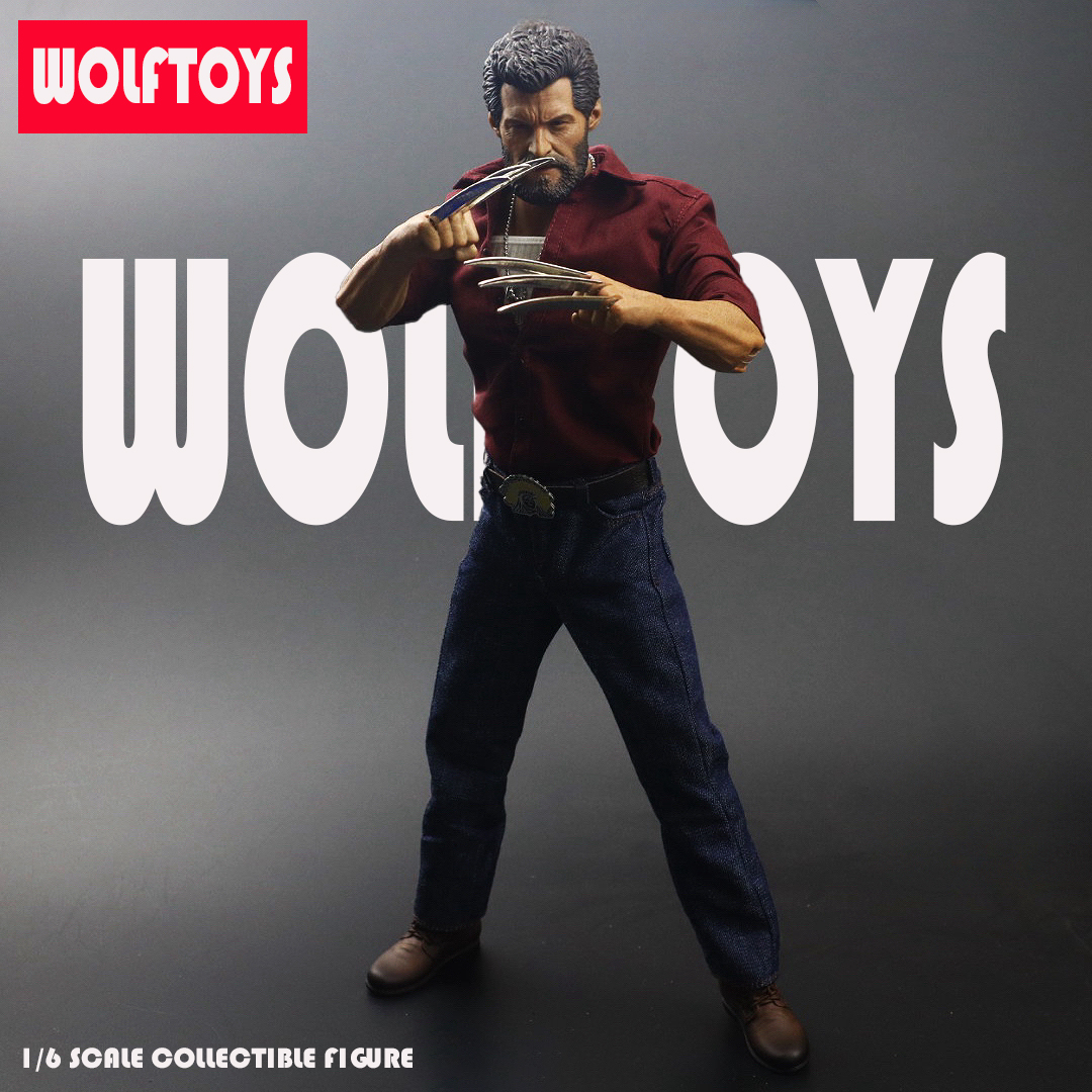 1:6 Wolverine Logan Wolfskralle Kleidung Set Head Fit 12" AT012 AT017 männlicher Körper - Bild 30 von 38