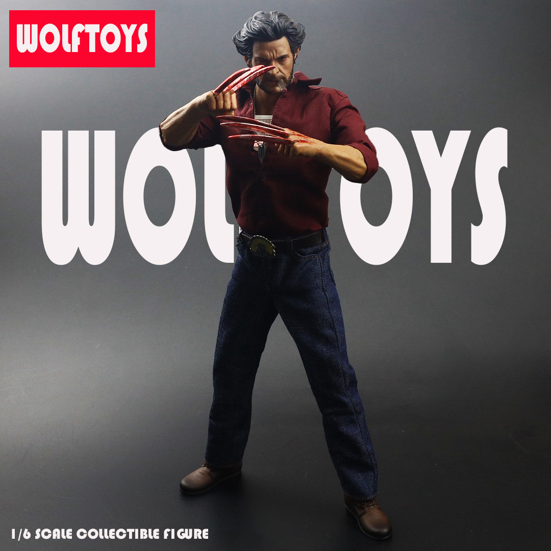 1:6 Wolverine Logan Wolfskralle Kleidung Set Head Fit 12" AT012 AT017 männlicher Körper - Bild 31 von 38