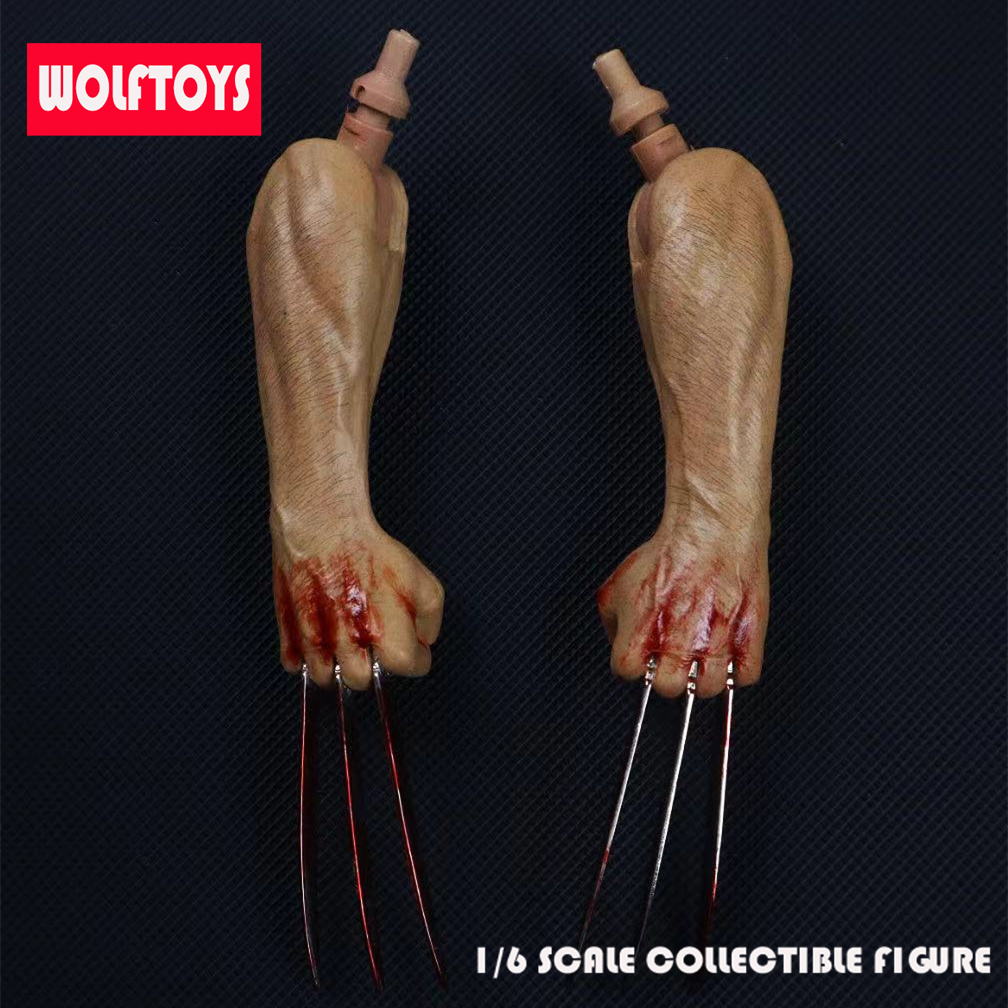 1:6 Wolverine Logan Wolfskralle Kleidung Set Head Fit 12" AT012 AT017 männlicher Körper - Bild 38 von 38