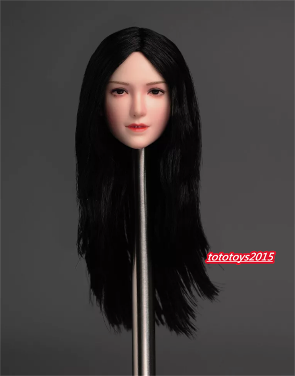 1:6 Beauty Girl Female Lady Head Sculpt Carved For 12'' Action Figure Body toy