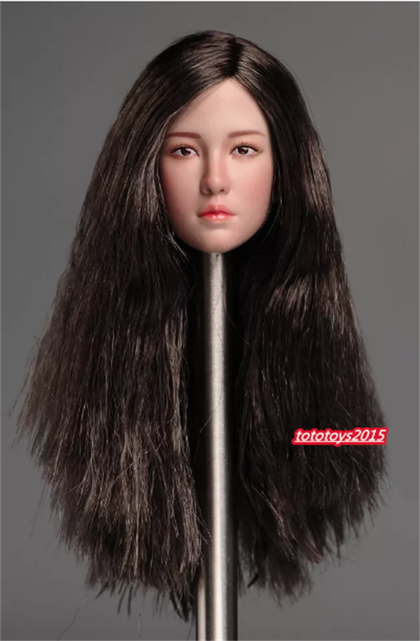 1:6 Beauty Girl Female Lady Head Sculpt Carved For 12'' Action Figure Body toy