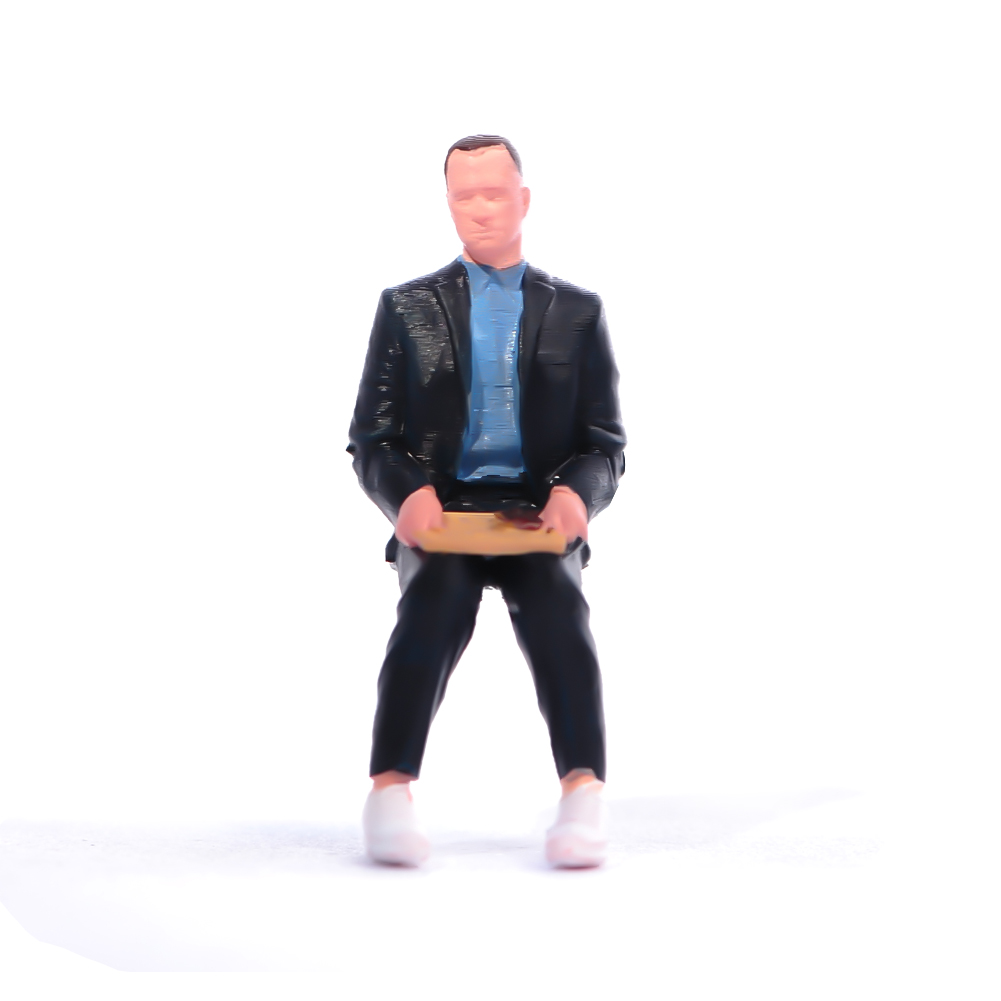 1/87 Tom Hanks Gump Szene Requisite Miniaturen Figuren Puppe für Autos Fahrzeug Spielzeug - Bild 14 von 15