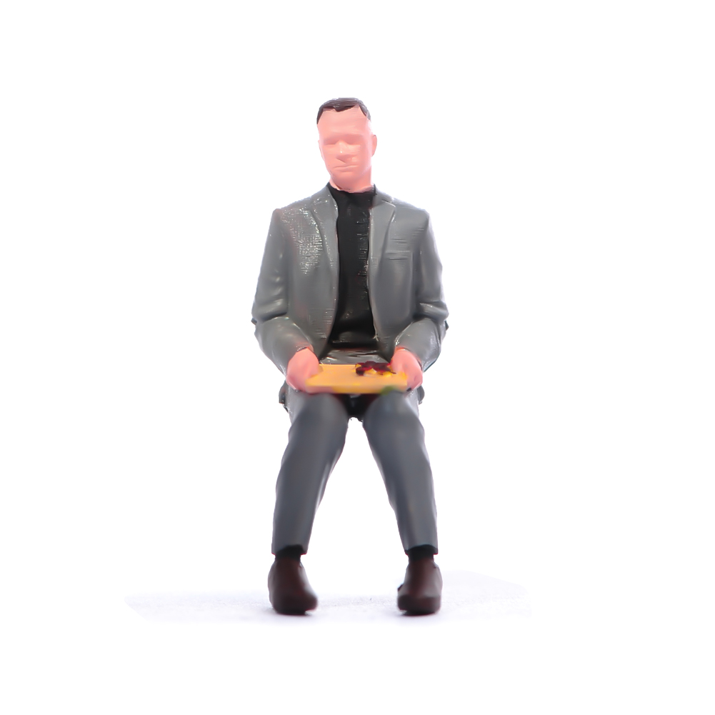 1/87 Tom Hanks Gump Szene Requisite Miniaturen Figuren Puppe für Autos Fahrzeug Spielzeug - Bild 15 von 15
