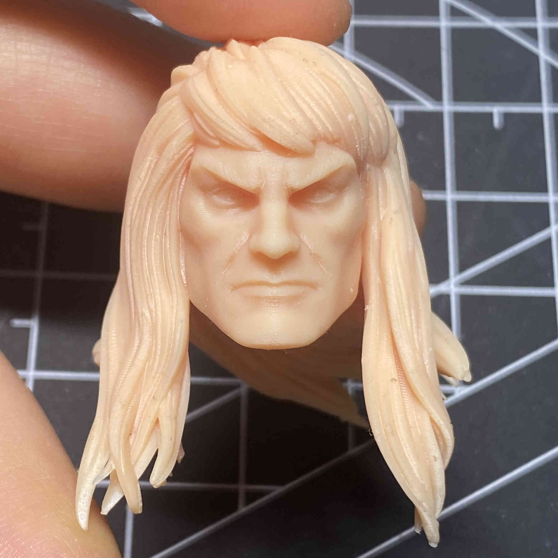 1:6 1:12 1:18 Buscema Barbarian Conan Head Sculpt For 12" 6" 3.75" Male Figure